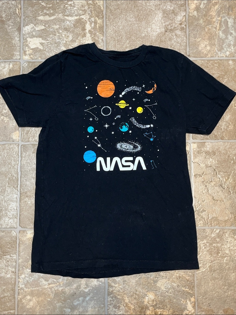 NASA Kids' Black Space Graphic Tee